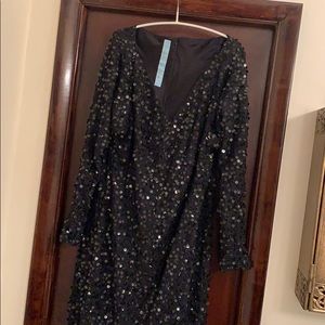 Elegant sequence evening gown